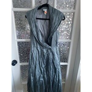 Tracy Reese Cocktail Dress Tea  Barbiecore Pin Up Wrap Sz 12 Pockets!